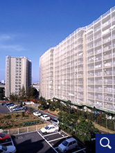一階が専用庭のマンションへの設置例
