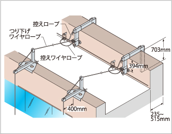 400型突りょう+U型自在フック